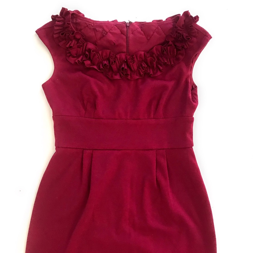 Maroon Ponte Dress